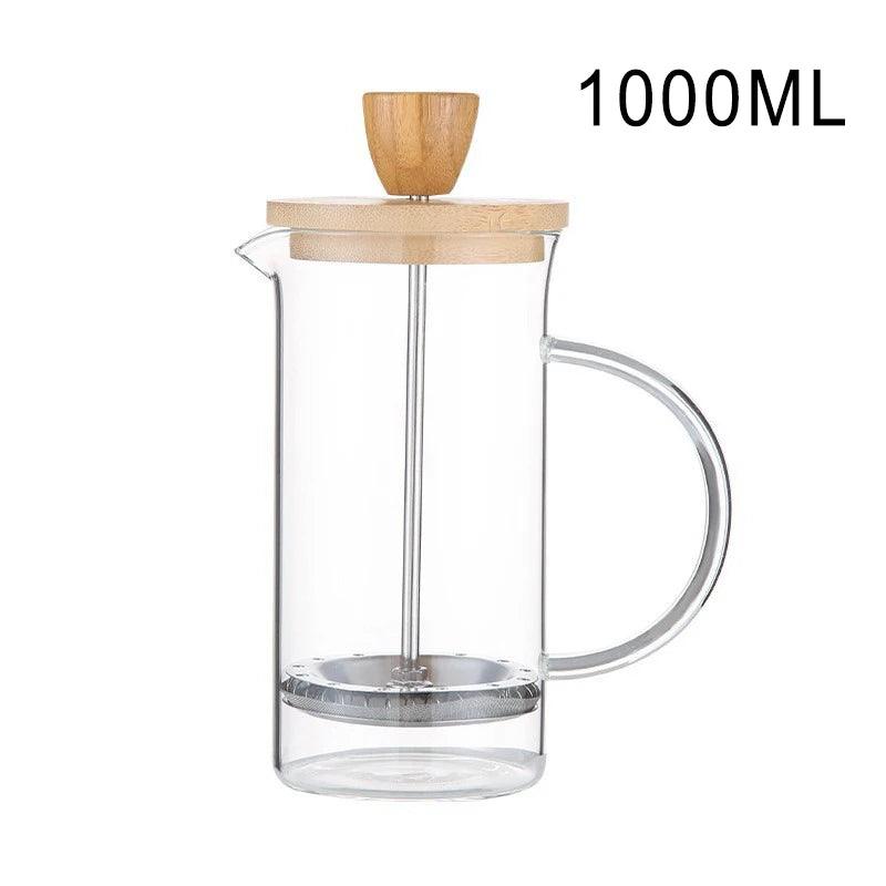 Glass French Press Coffee Pot - Maarufu