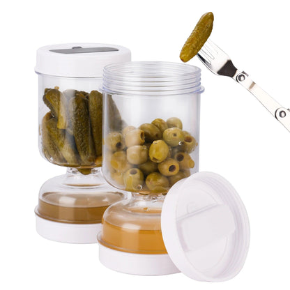 Olive and Pickle Strainer Jar - Maarufu