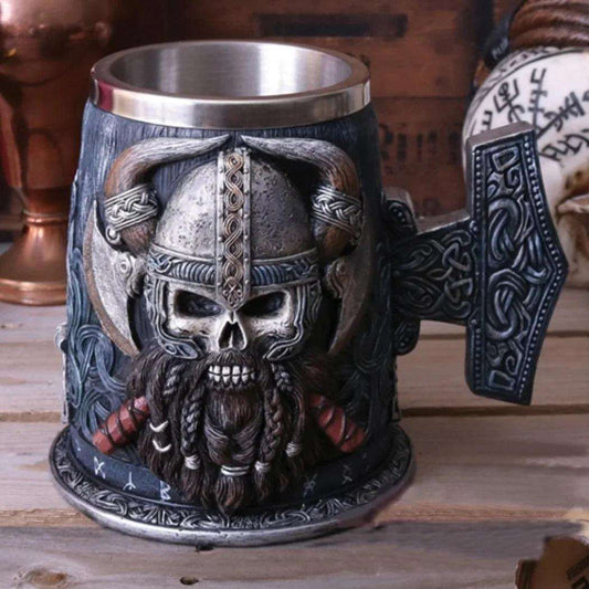 Viking Skull Coffee Mug - Maarufu