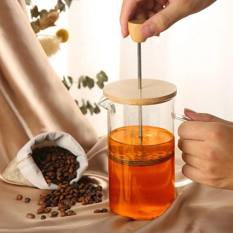 Glass French Press Coffee Pot - Maarufu