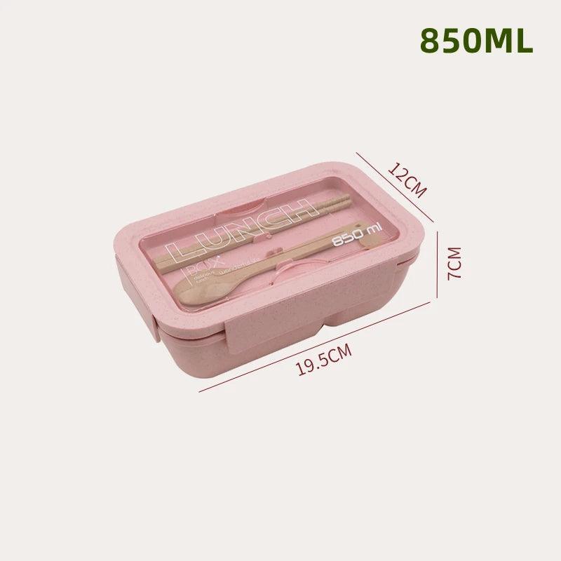 Compact Wheat Straw Lunch Box - Maarufu