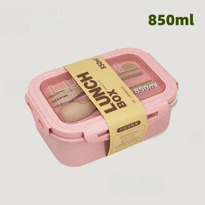 Compact Wheat Straw Lunch Box - Maarufu