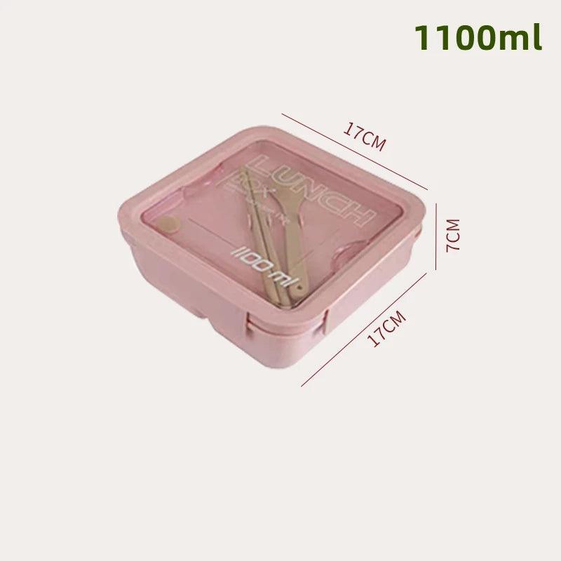 Compact Wheat Straw Lunch Box - Maarufu