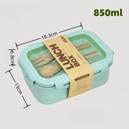 Compact Wheat Straw Lunch Box - Maarufu