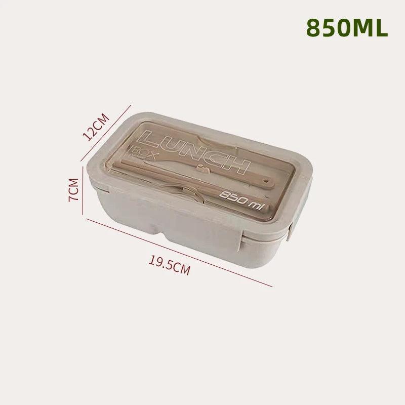 Compact Wheat Straw Lunch Box - Maarufu