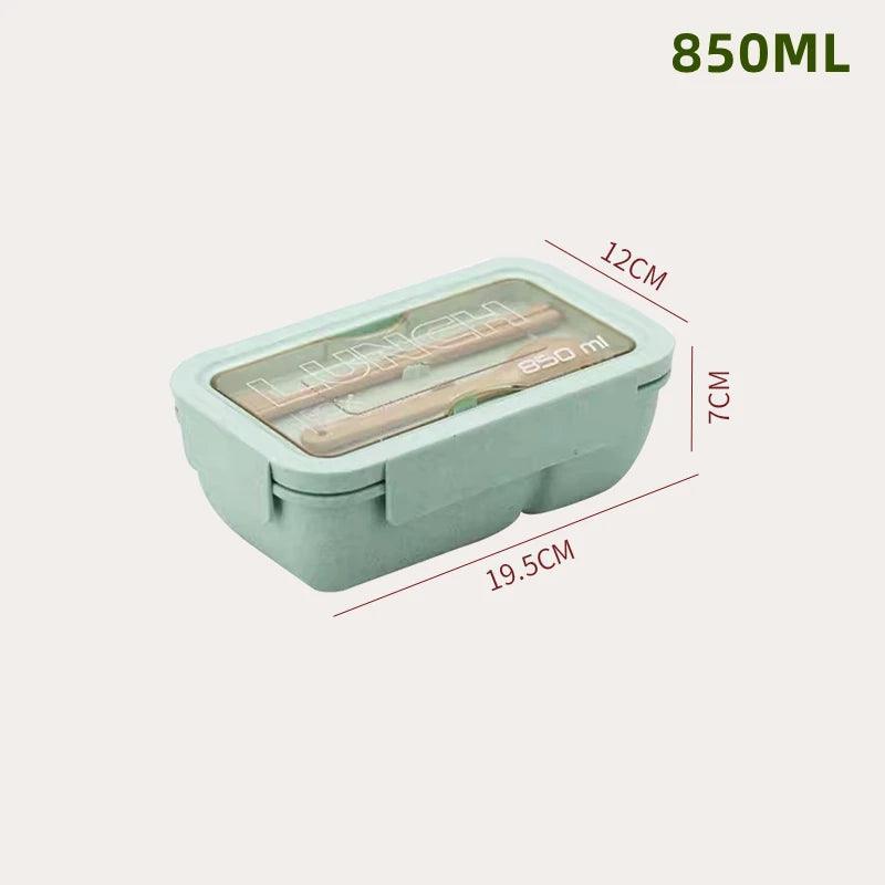 Compact Wheat Straw Lunch Box - Maarufu